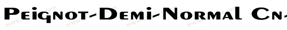 Peignot-Demi-Normal Cn字体转换